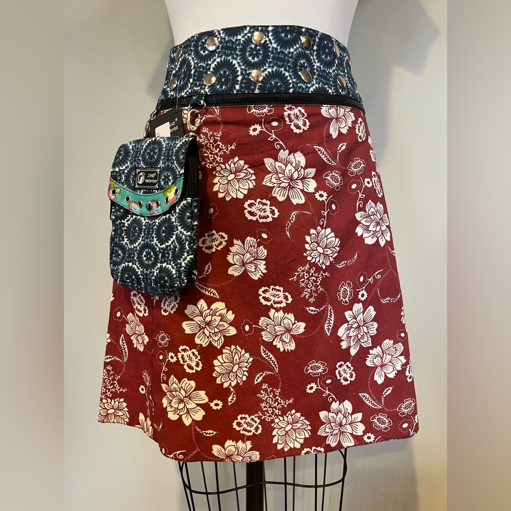 NWT Zand Amsterdam Reversible Wrap Skirt